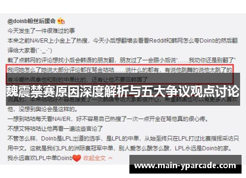 魏震禁赛原因深度解析与五大争议观点讨论